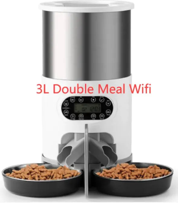 Dispensador Automático de Comida Chique para Mascotas