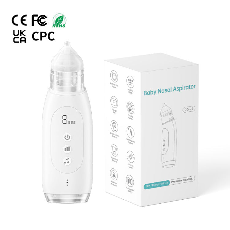 Aspirador Nasal Eléctrico para Bebés con Autolimpieza