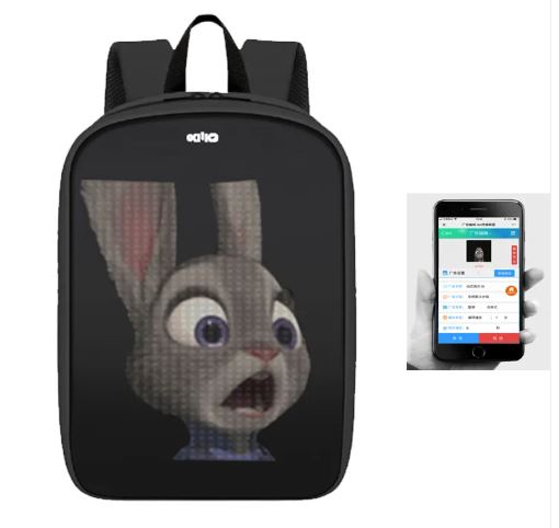 Mochila LED Inteligente – Pantalla Personalizable con App