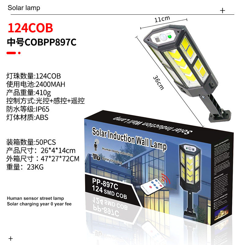 Luz Solar LED de Alta Potencia – Seguridad y Estilo para Exteriores