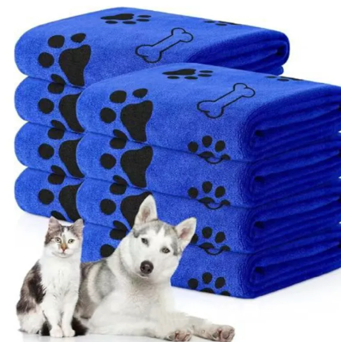 Toalla Premium de Microfibra para Mascotas – Secado Ultra Rápido y Suave