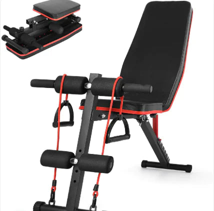 Banco de Pesas para Ejercicios de Abdominales en Casa, Equipamiento de Fitness