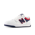 New Balance Unisex-Adulto BB480 V1 Sneaker Blanco/Índigo Natural/Rojo Equipo 11.5