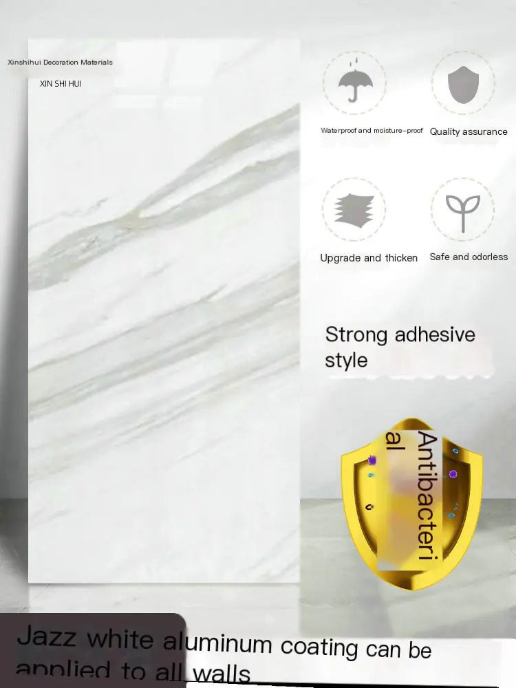 PVC Imitation Marble Floor Stickers for Home Decor (1pc)
