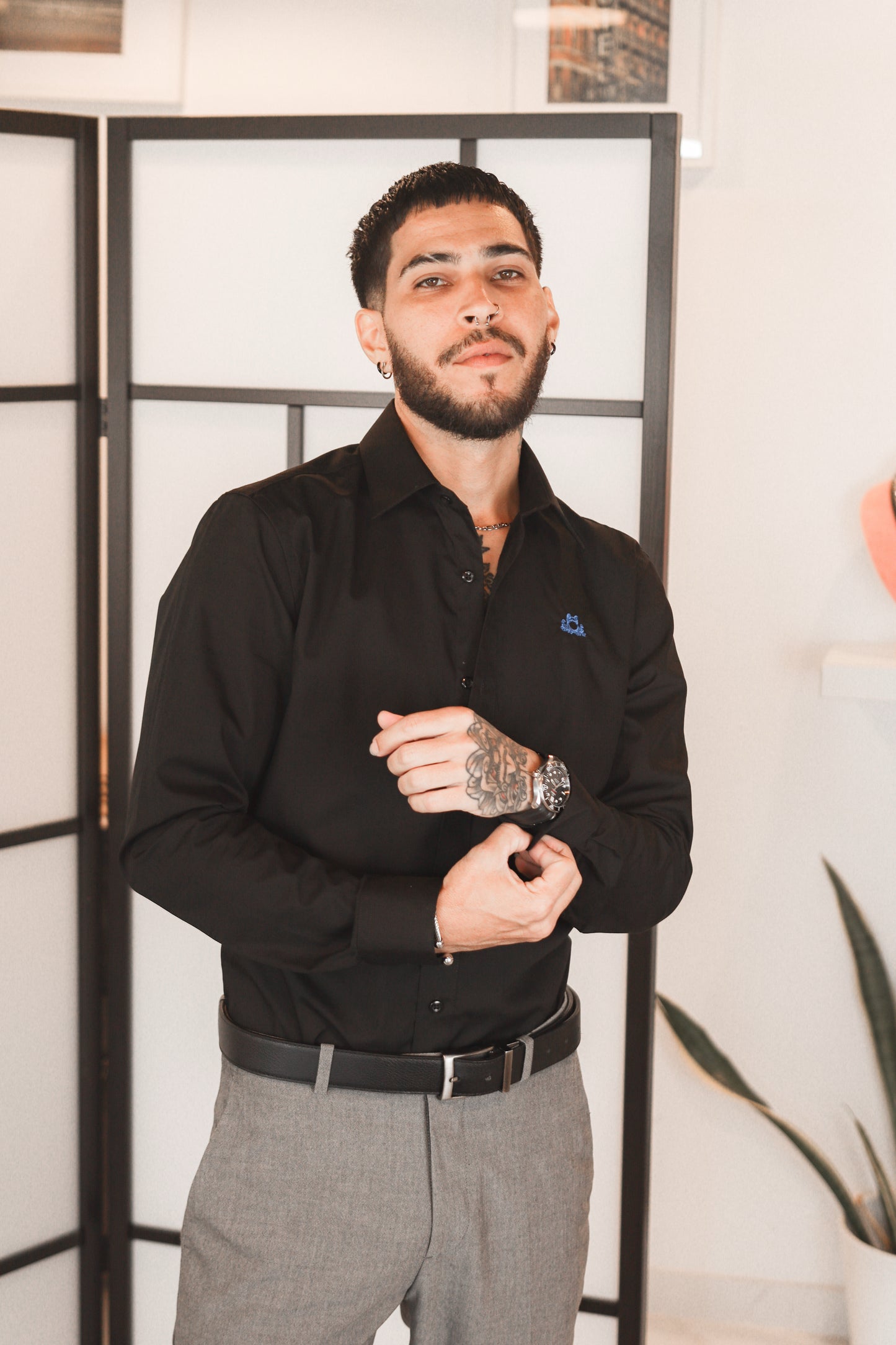 D’BORIKÍ™ | Camisa de Vestir Slim Fit Premium