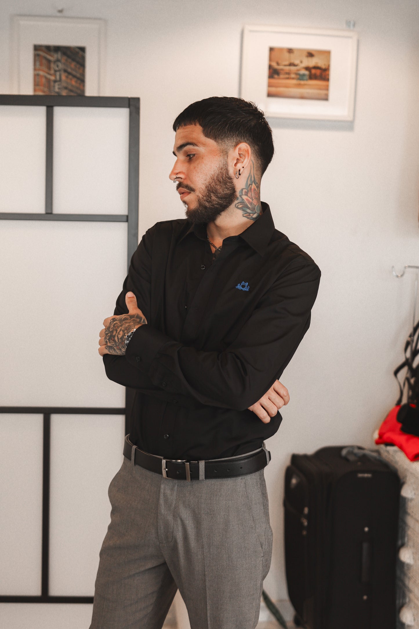 D’BORIKÍ™ | Camisa de Vestir Slim Fit Premium