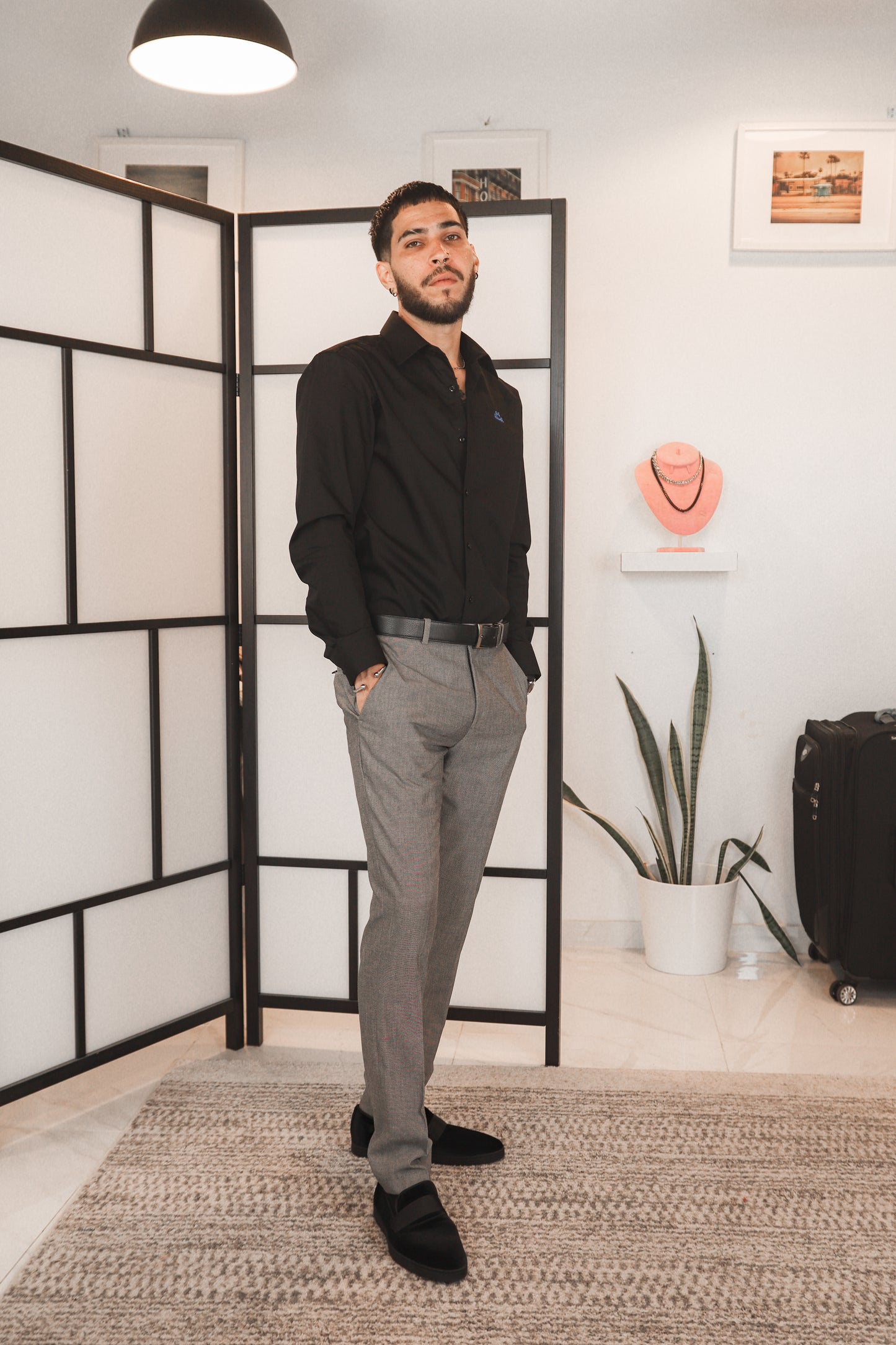 D’BORIKÍ™ | Camisa de Vestir Slim Fit Premium