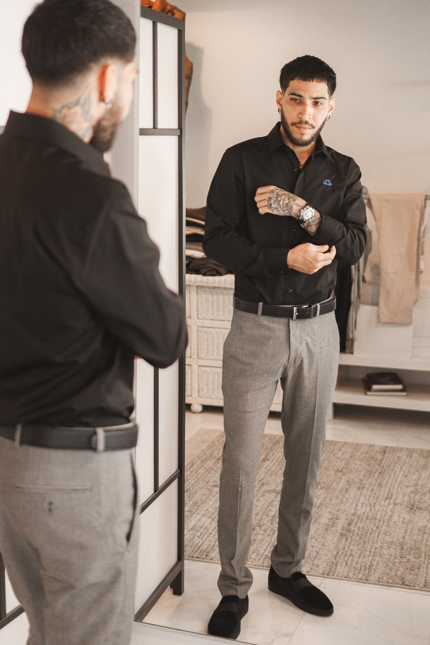 D’BORIKÍ™ | Camisa de Vestir Slim Fit Premium
