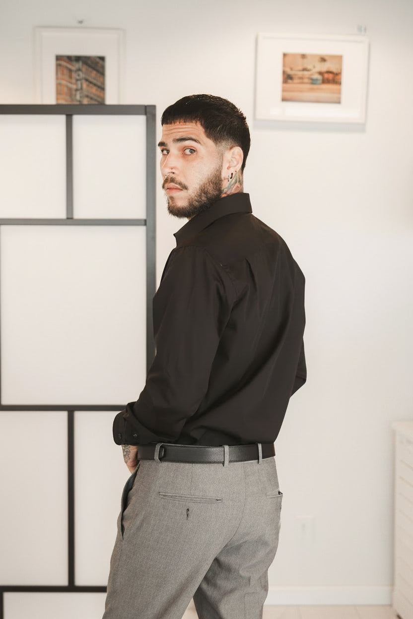 D’BORIKÍ™ | Camisa de Vestir Slim Fit Premium