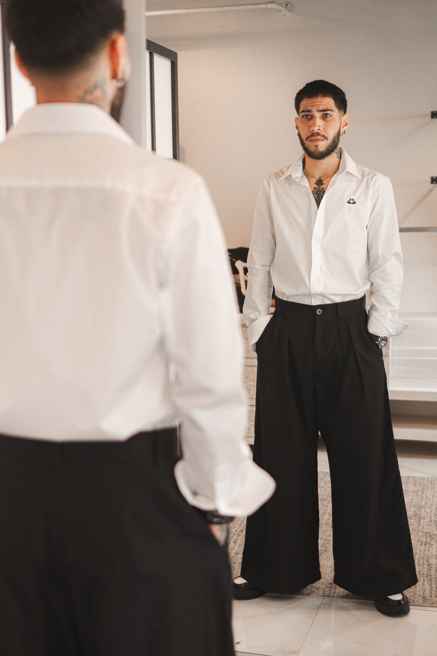 D’BORIKÍ™ | Camisa de Vestir Slim Fit Premium