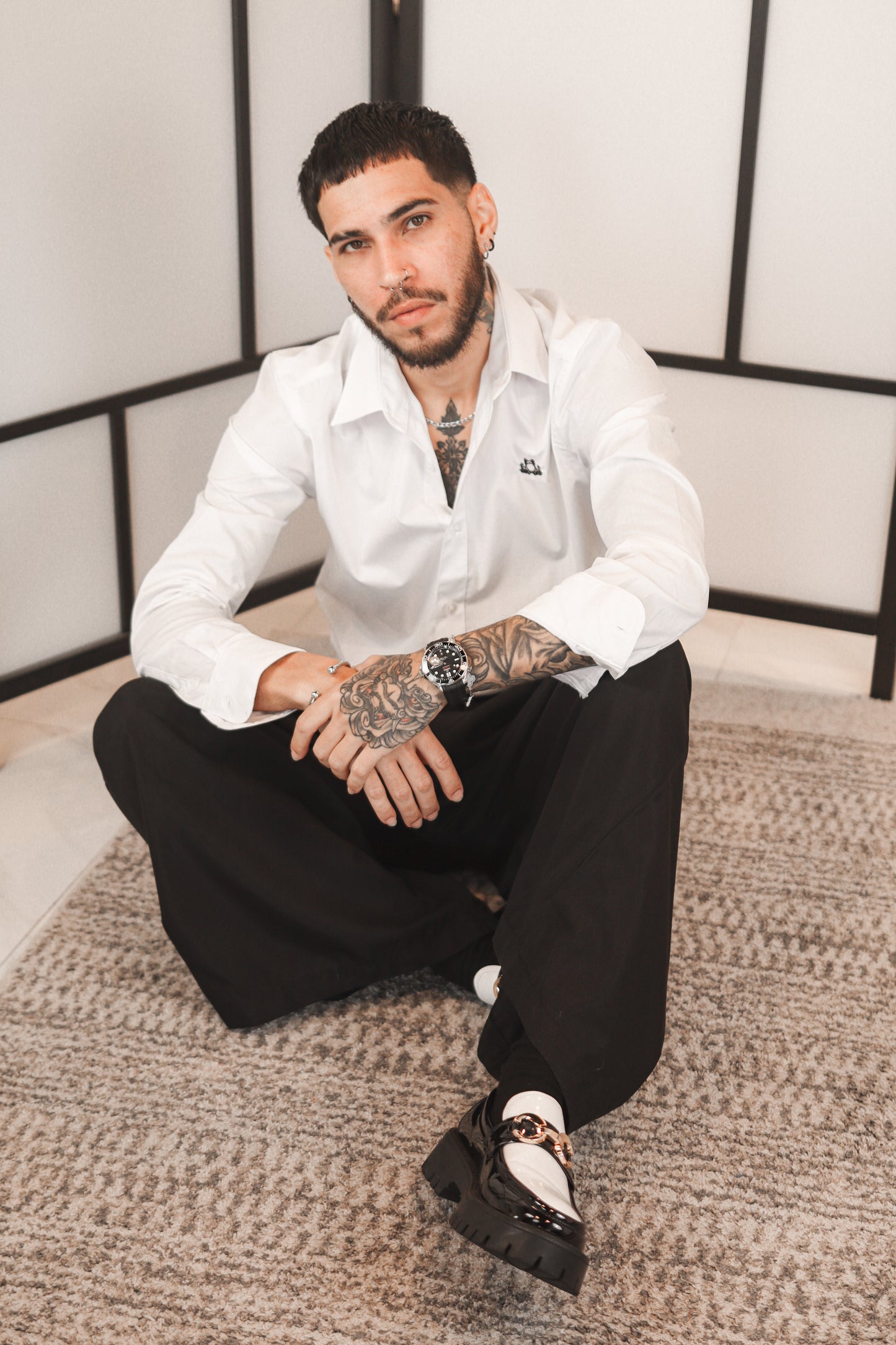 D’BORIKÍ™ | Camisa de Vestir Slim Fit Premium
