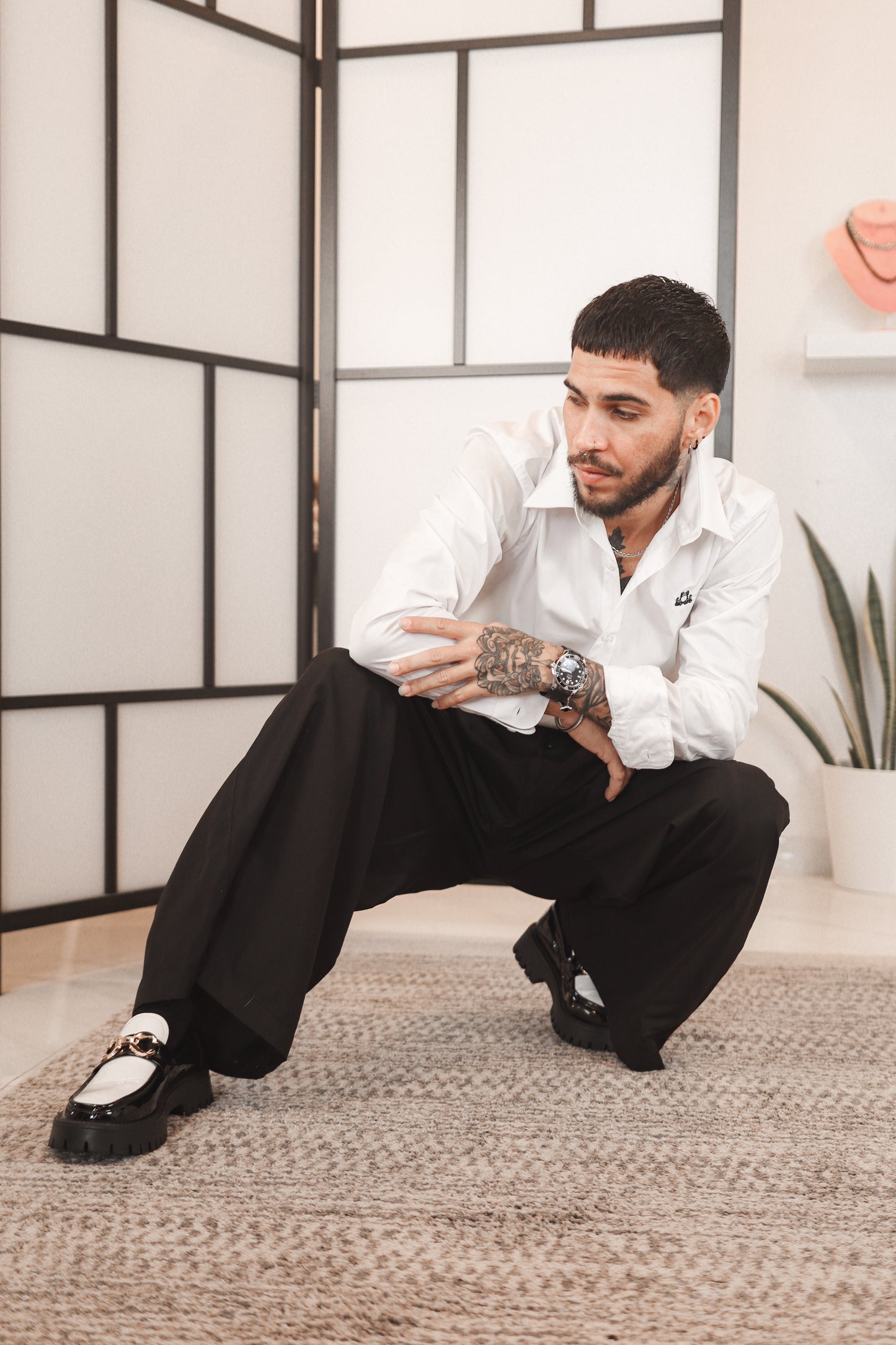 D’BORIKÍ™ | Camisa de Vestir Slim Fit Premium