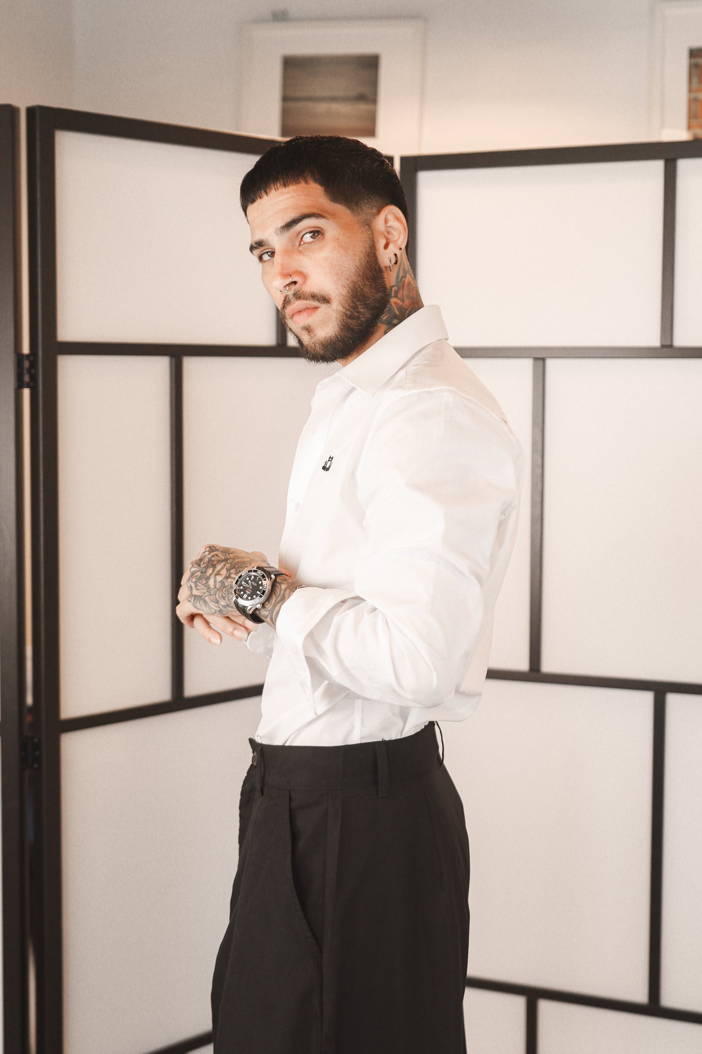 D’BORIKÍ™ | Camisa de Vestir Slim Fit Premium