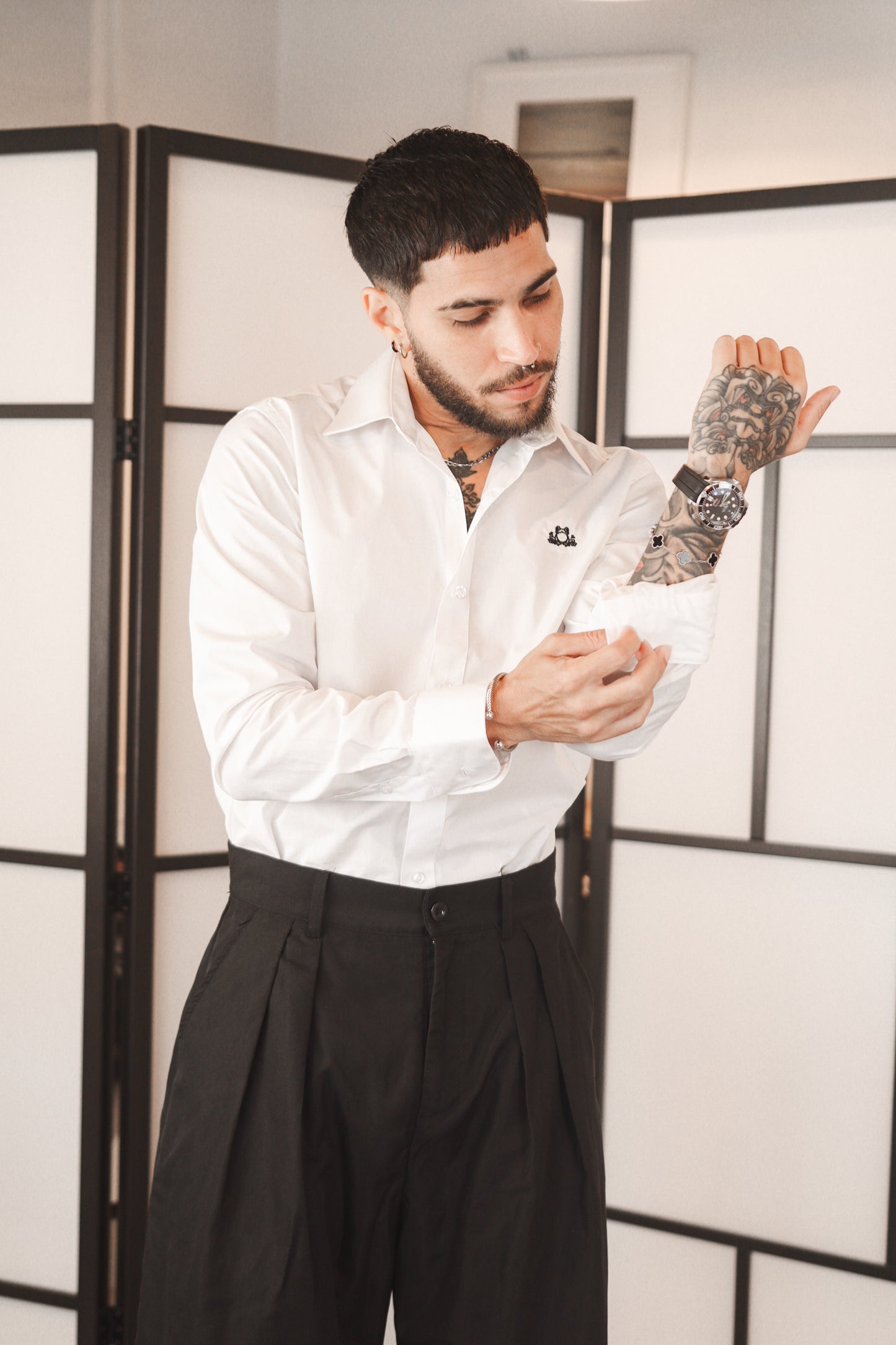 D’BORIKÍ™ | Camisa de Vestir Slim Fit Premium
