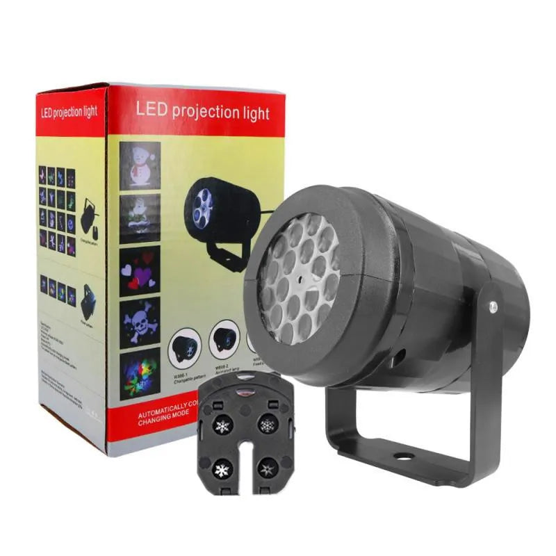 Luz Proyectora LED de Copos de Nieve