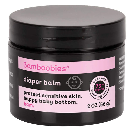 Crema para Rozaduras de Pañal Orgánica Bamboobies 2 Oz Sin Lanolina Parabenos Petróleo Ftalatos o Fragancias Sintéticas Blanca Hecha en EE.UU.