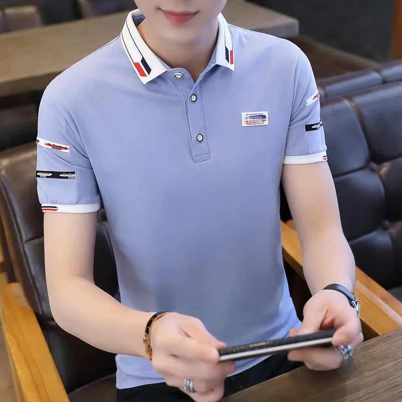 Silk Cotton Men's Polo - Short Sleeve