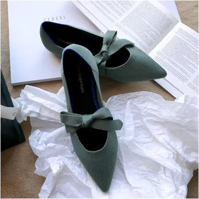 Zapatos Náuticos Casuales Planos con Lazo Estilo Mary Jane