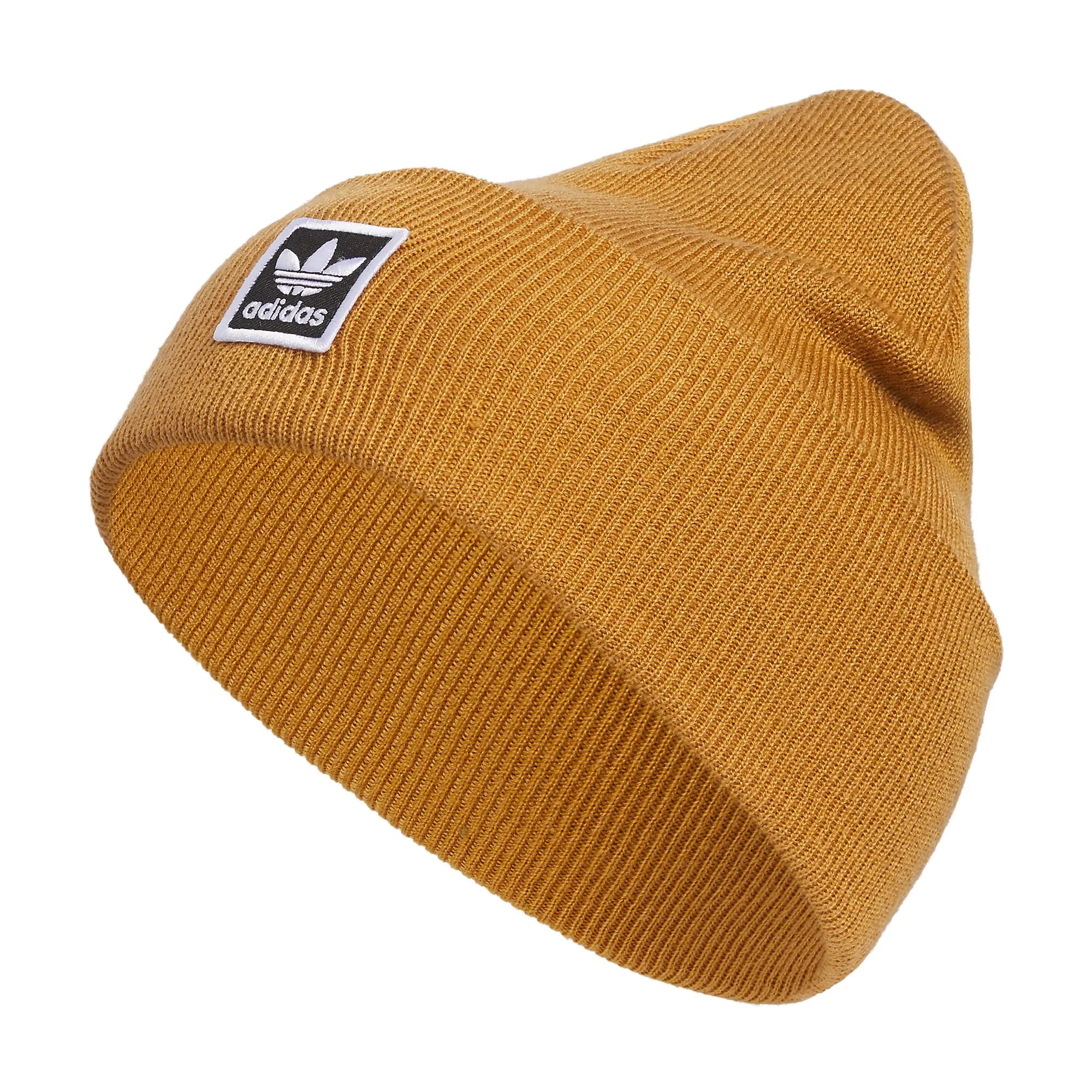 Gorro adidas Originals Tall Utility Cuff de Talla Grande en Color Mesa Marrón/Negro/Blanco Talla Única