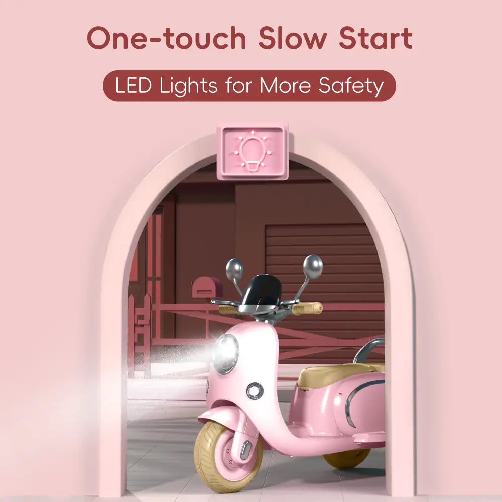 Moto para Niños de 12V, 3 Ruedas