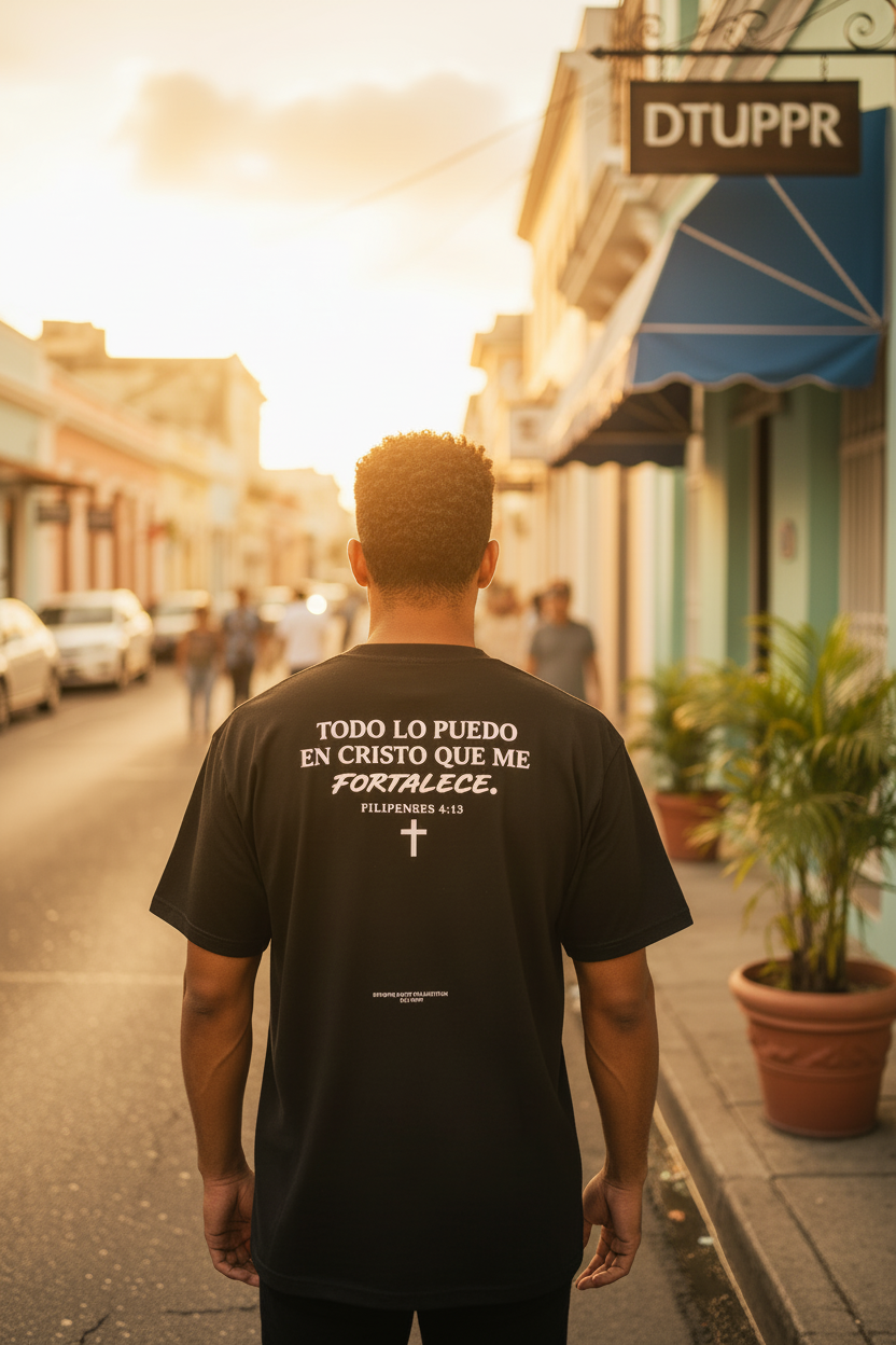 Camisa Premium Oversize “Filipenses 4:13” | Faith Collection DTUPPR