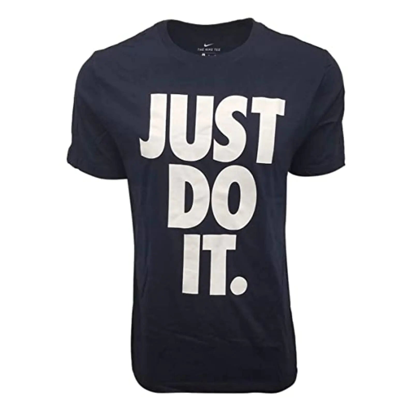 Camiseta Nike para Hombres con Logo Grande 'Just Do It' (Azul Marino Pequeña)