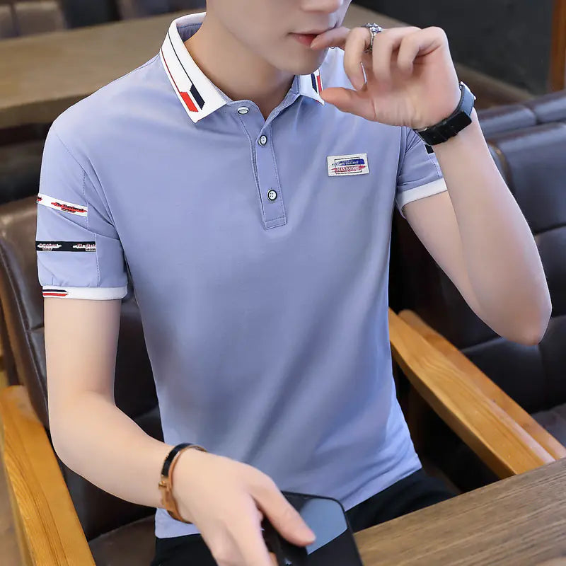 Silk Cotton Men's Polo - Short Sleeve