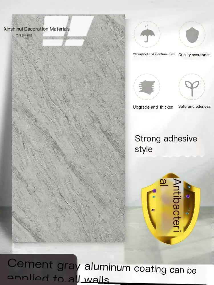 PVC Imitation Marble Floor Stickers for Home Decor (1pc)