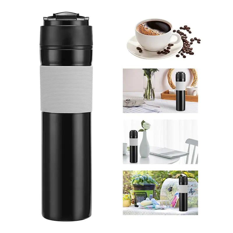 French Press Portátil 300ml – Café Fresco Donde Quieras