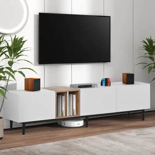 Mueble para TV Odern Apto para TV de 80 Pulgadas con 3 Puertas
