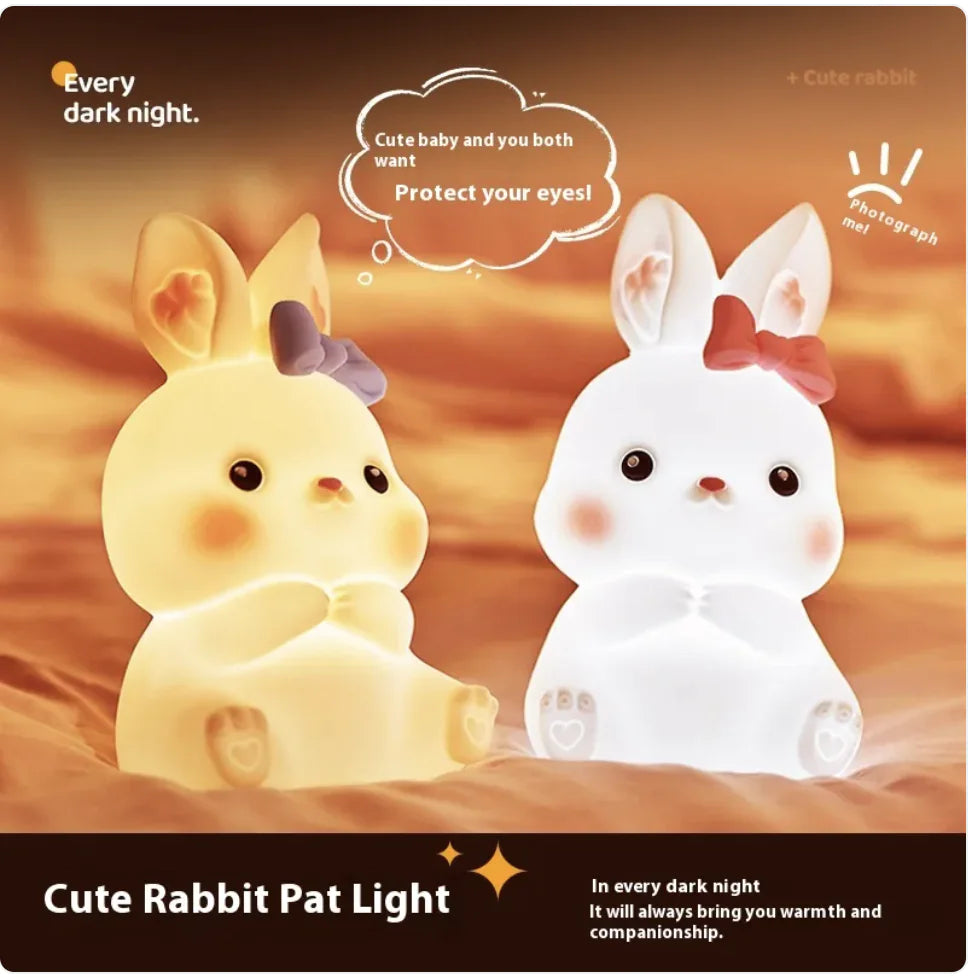 Luz Nocturna Recargable de Conejo