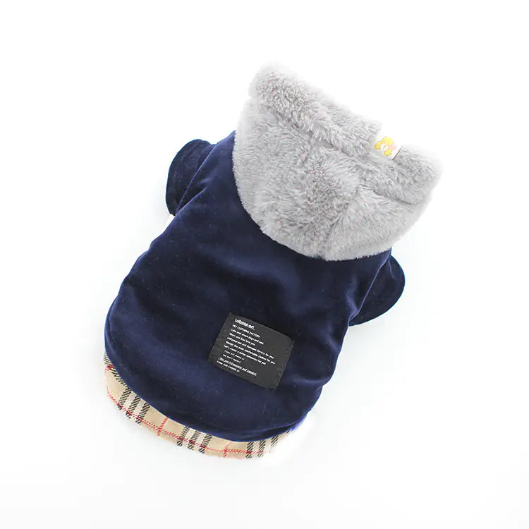 Velvet Cotton Coat for Bichon Pets