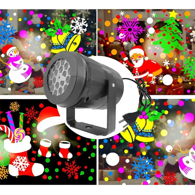 Luz Proyectora LED de Copos de Nieve