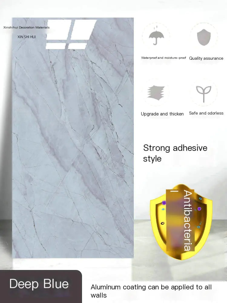PVC Imitation Marble Floor Stickers for Home Decor (1pc)