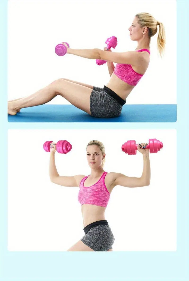 Halteres Ajustables con Relleno de Agua para Entrenamiento en Casa (1 pieza)