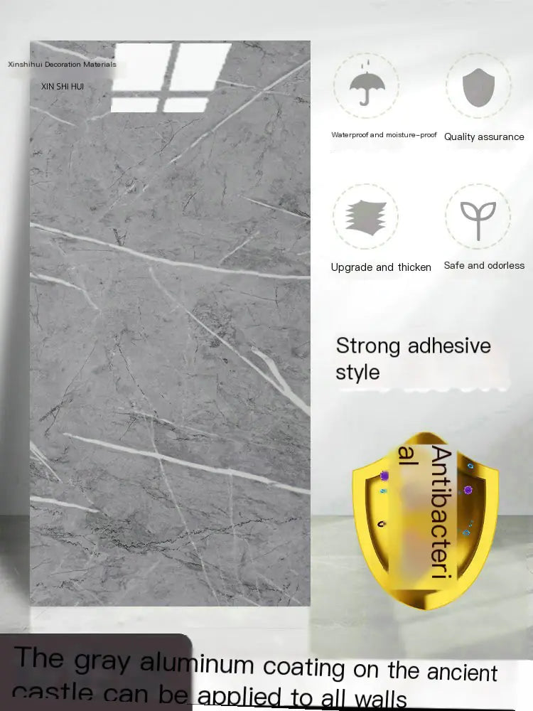 PVC Imitation Marble Floor Stickers for Home Decor (1pc)