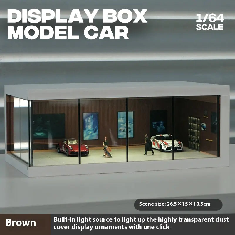 Vitrina Premium LED para Modelos a Escala 1:32 / 1:64 – Display Box de Exhibición Automotriz