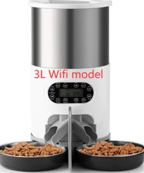 Dispensador Automático de Comida Chique para Mascotas