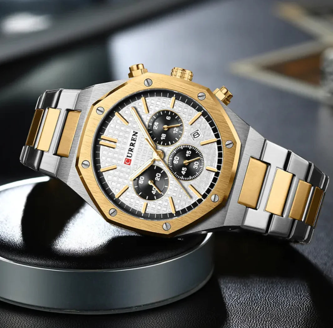 Reloj de Cuarzo Octagonal para Hombre