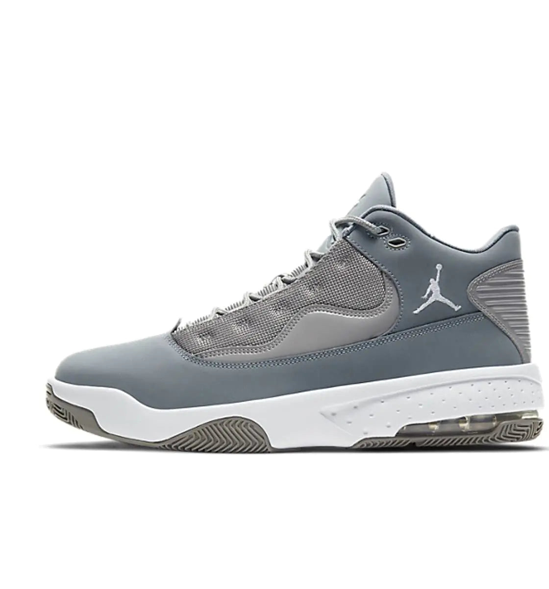 Nike Hombres Jordan Max Aura 2 Zapatillas de Baloncesto Gris Medio Blanco Gris Fresco 11.5 UK