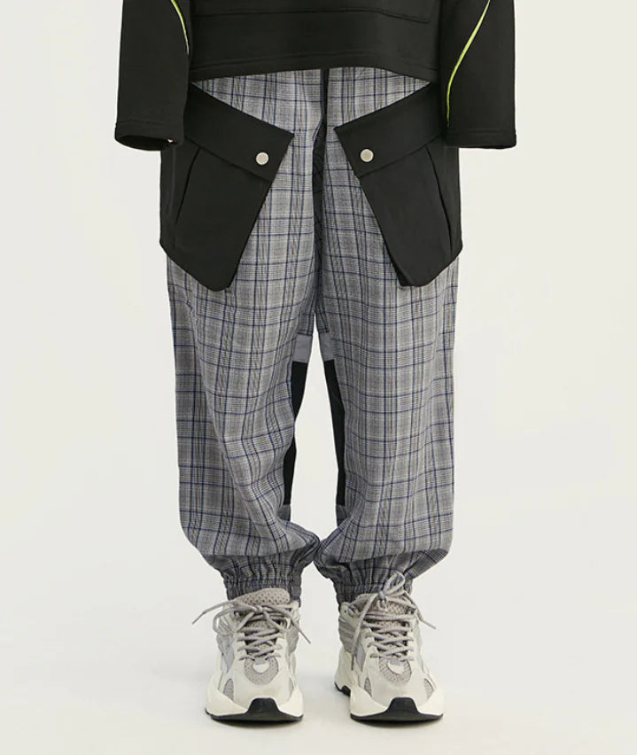 Pantalón Jogger Retro Color Block para Hombre